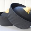 Chinese black pom hat